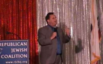 Evan Sayet, conservative comedian, entertains at the Republican Jewish Coalition